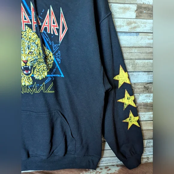New Def Leppard Black Heavy Sweatshirt - Picture 5 of 14